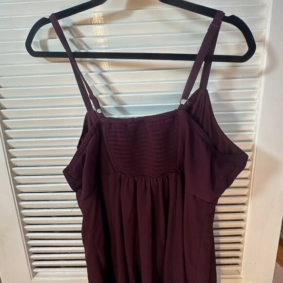 Torrid Georgette Babydoll Hanky-Hem Cami – Winetasting – Size 0 - Picture 12 of 13
